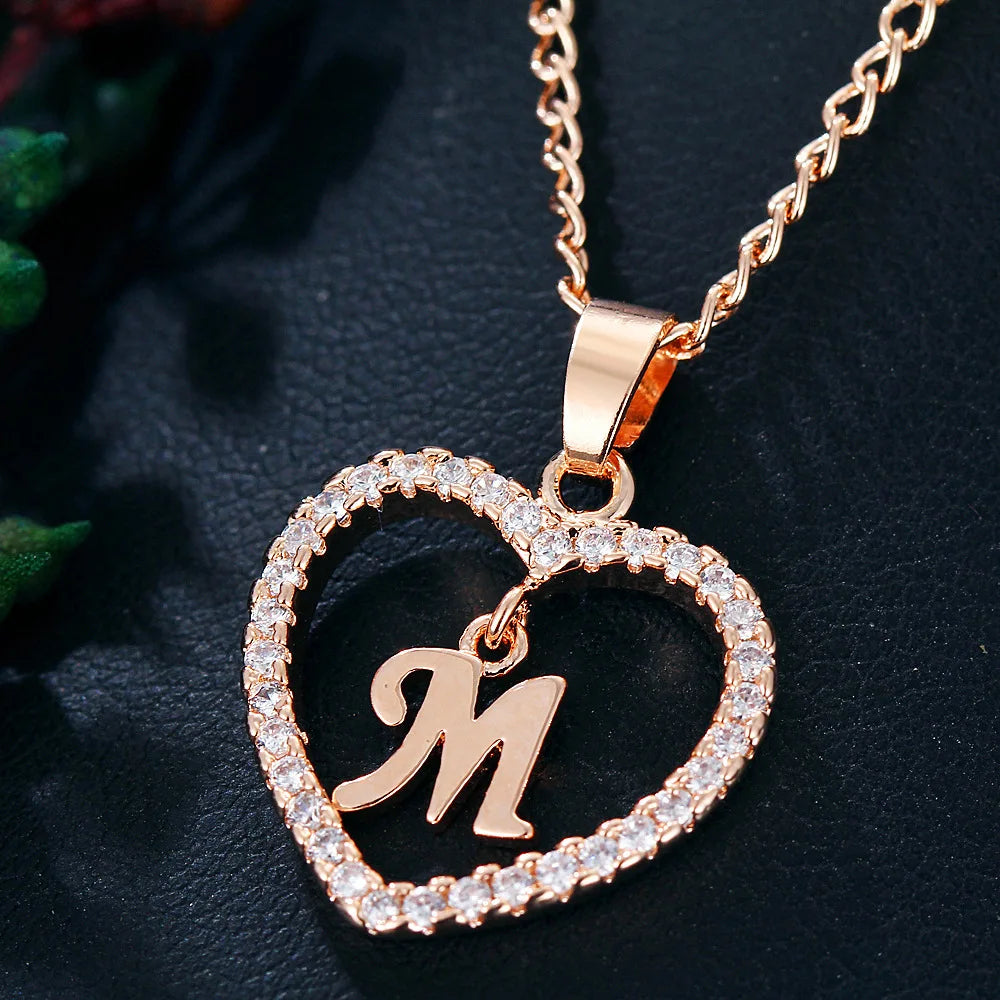 Personalized Love Initial Pendant