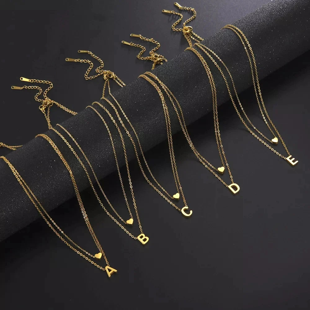 Trendy layered chain necklace, fashion jewelry for casual and formal outfits.