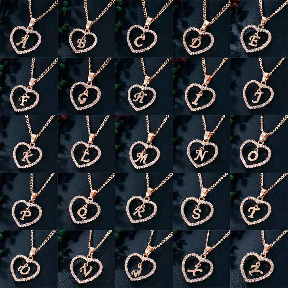Personalized Love Initial Pendant