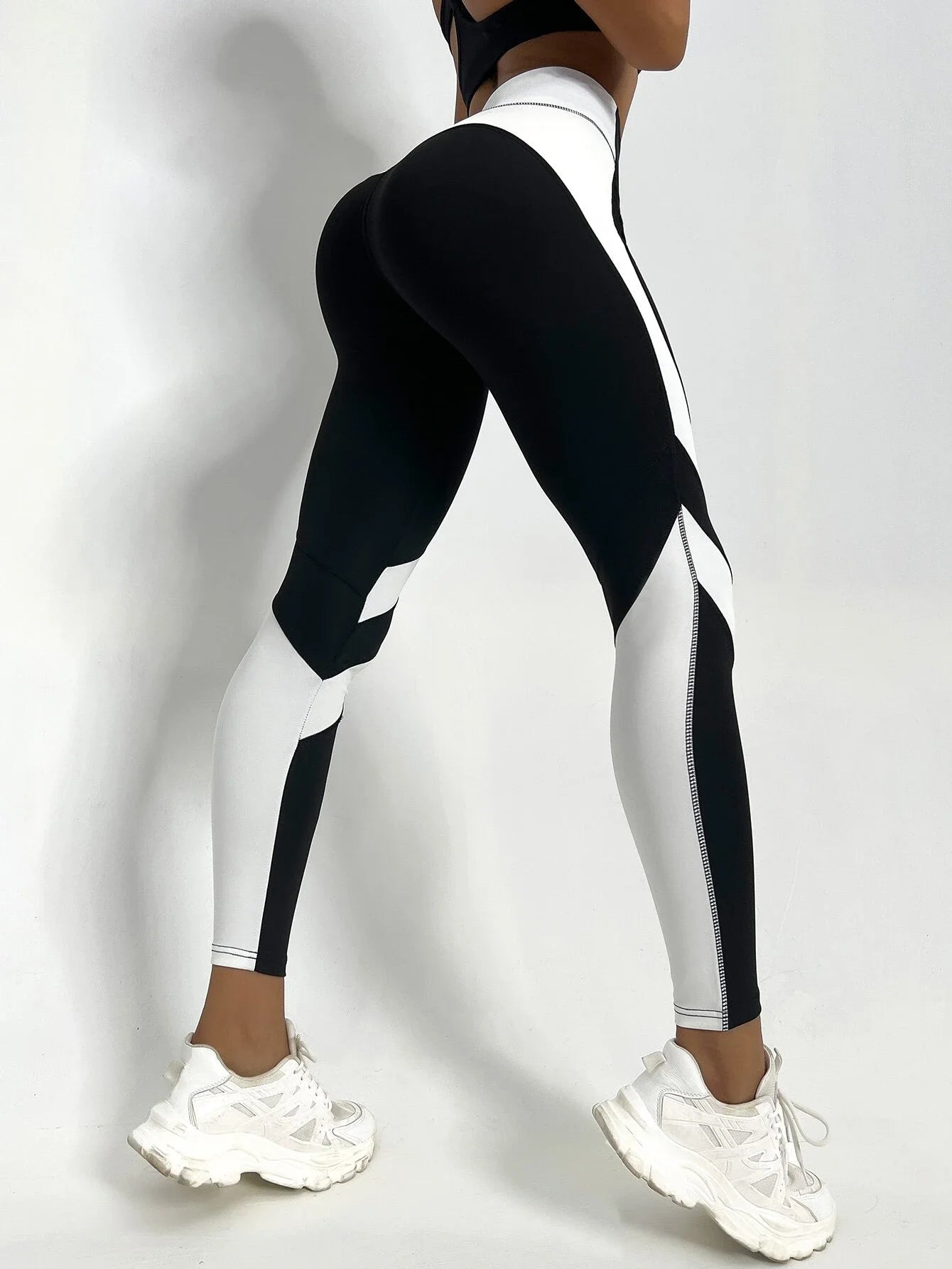 Two-Tone Sculpting Yoga Tights