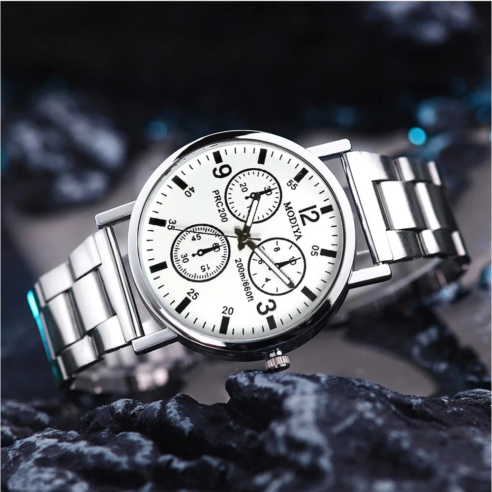 Azure Luminescence Steel Watch