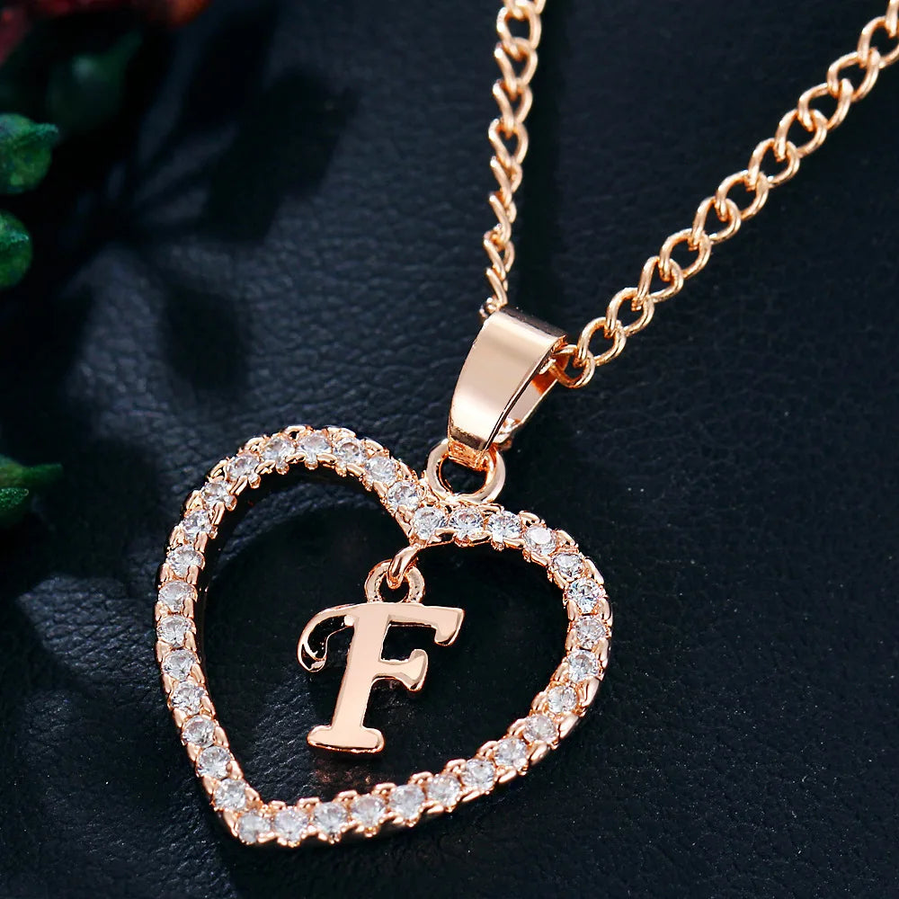 Personalized Love Initial Pendant