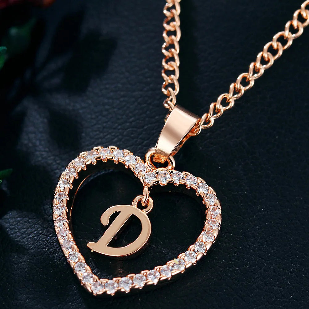 Personalized Love Initial Pendant