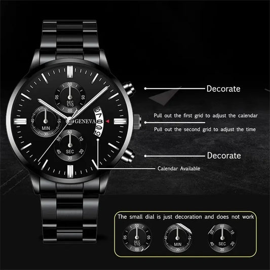 Midnight Noir Steel Chronograph