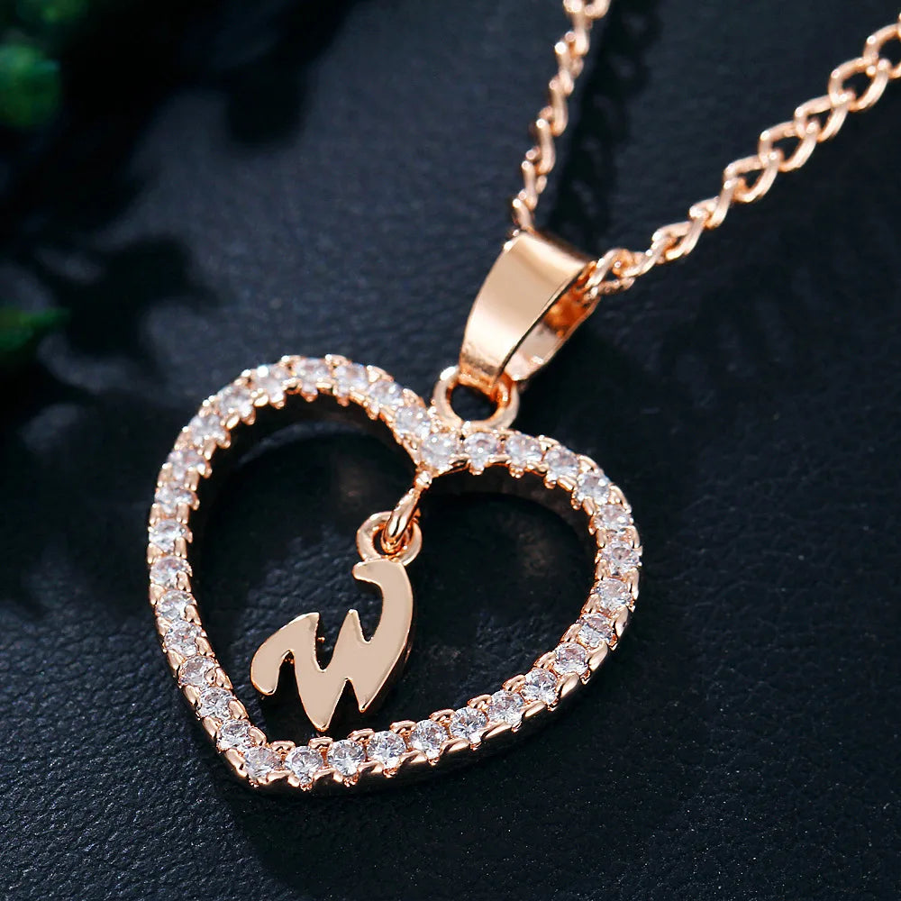 Personalized Love Initial Pendant