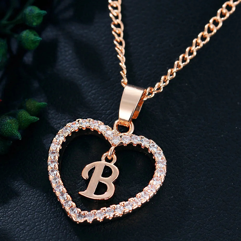 Personalized Love Initial Pendant