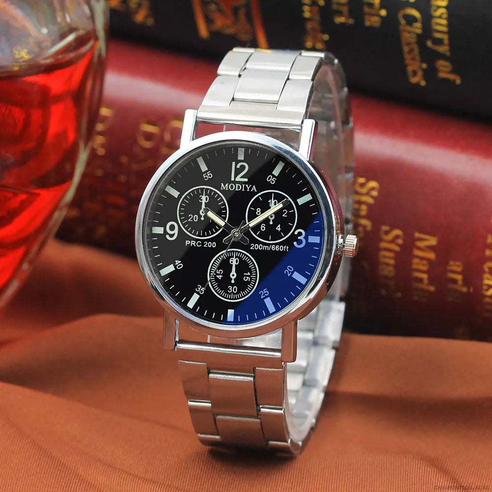 Azure Luminescence Steel Watch
