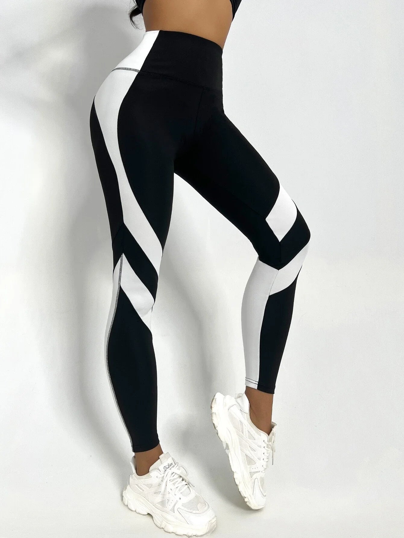 Two-Tone Sculpting Yoga Tights