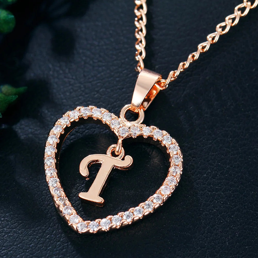 Personalized Love Initial Pendant