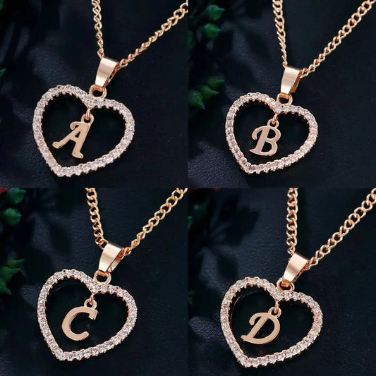 Personalized Love Initial Pendant