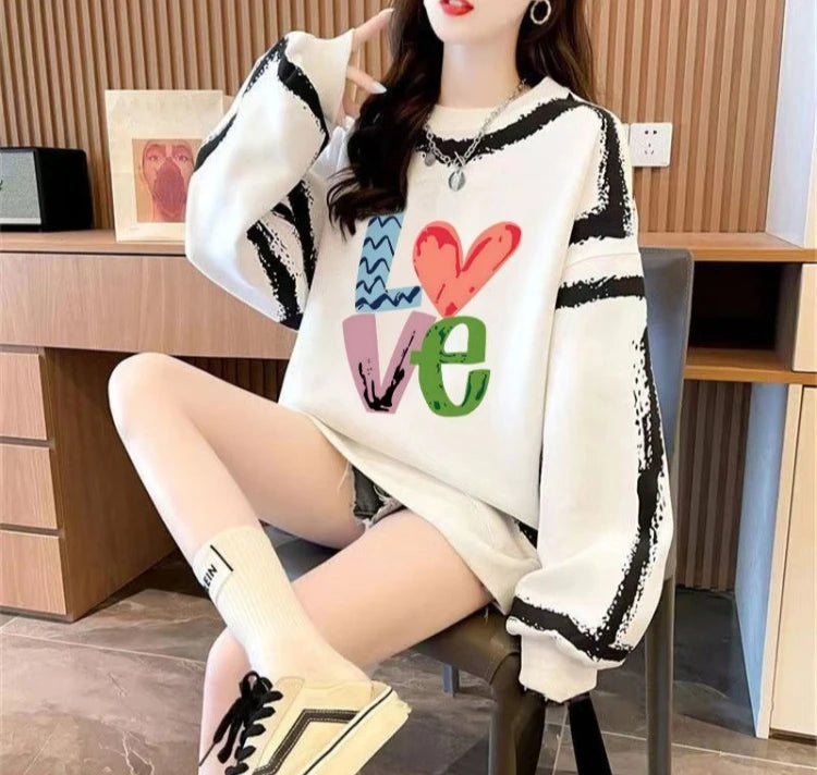 Essential Letter Print Pullover