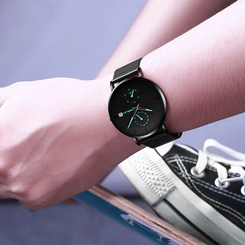 Mesh Calendar Chronograph