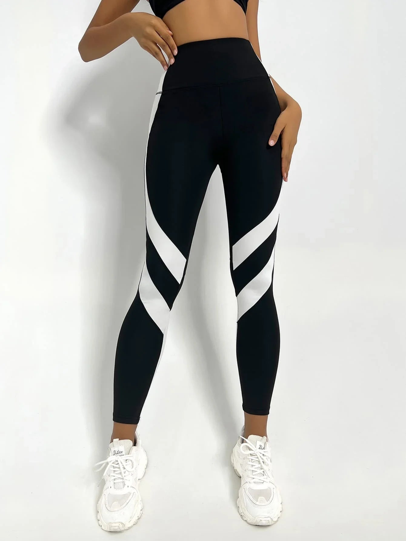 Two-Tone Sculpting Yoga Tights