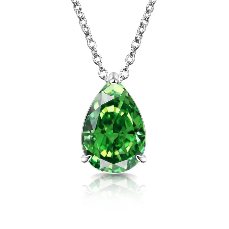 Diamond Pear Drop Necklace