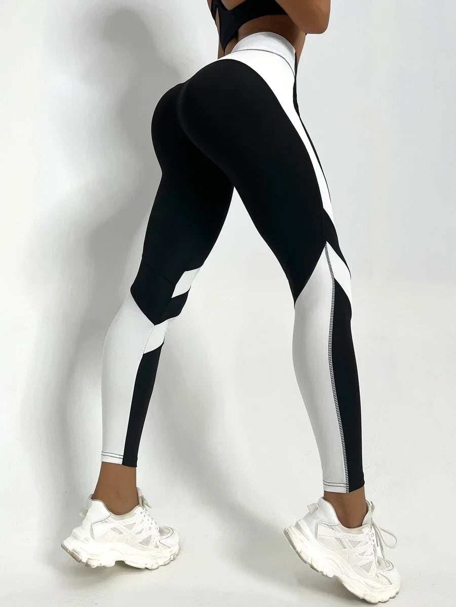 Two-Tone Sculpting Yoga Tights