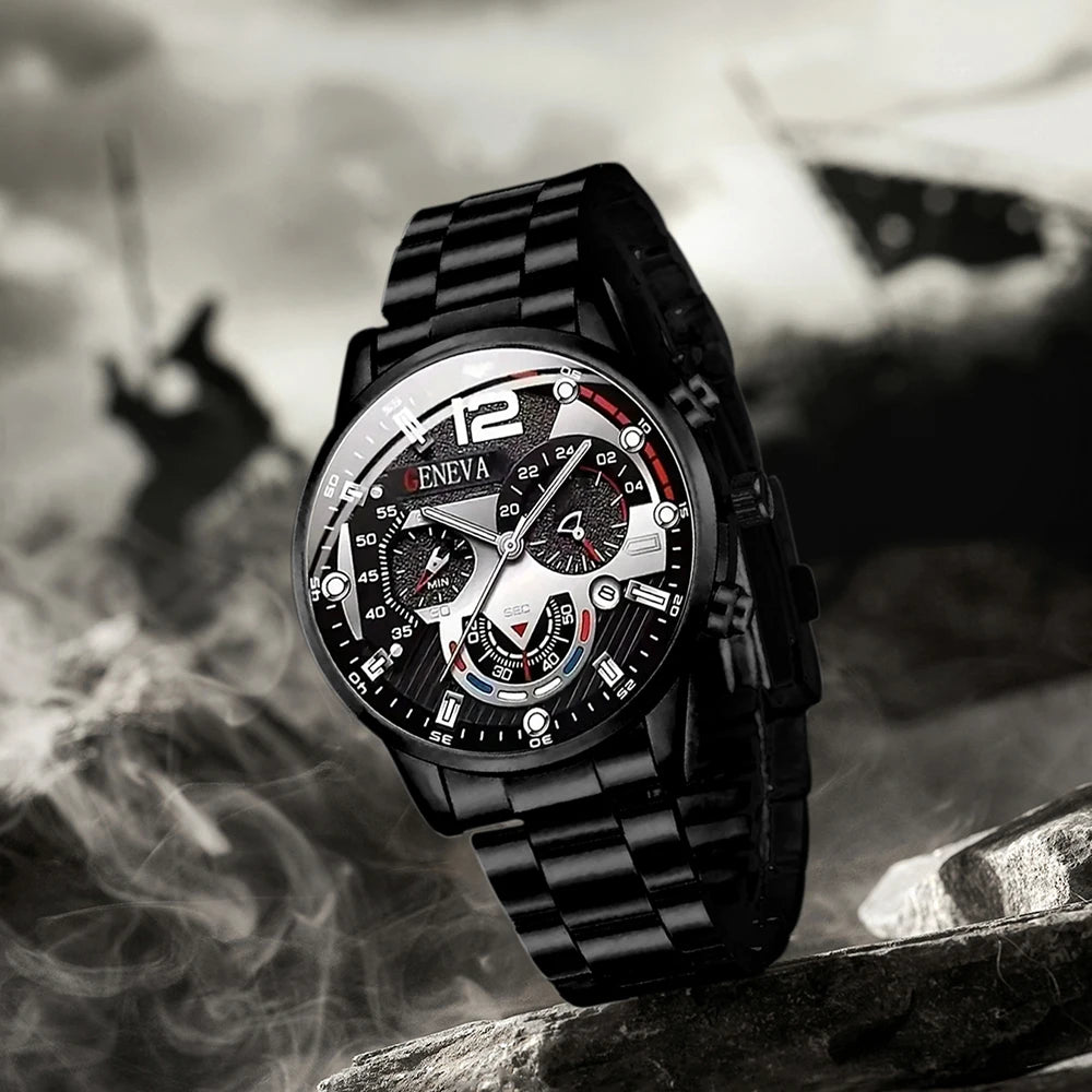 Midnight Noir Steel Chronograph