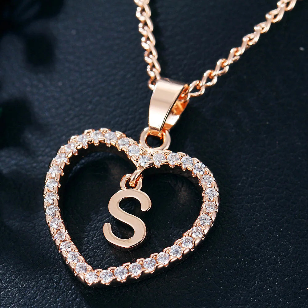 Personalized Love Initial Pendant