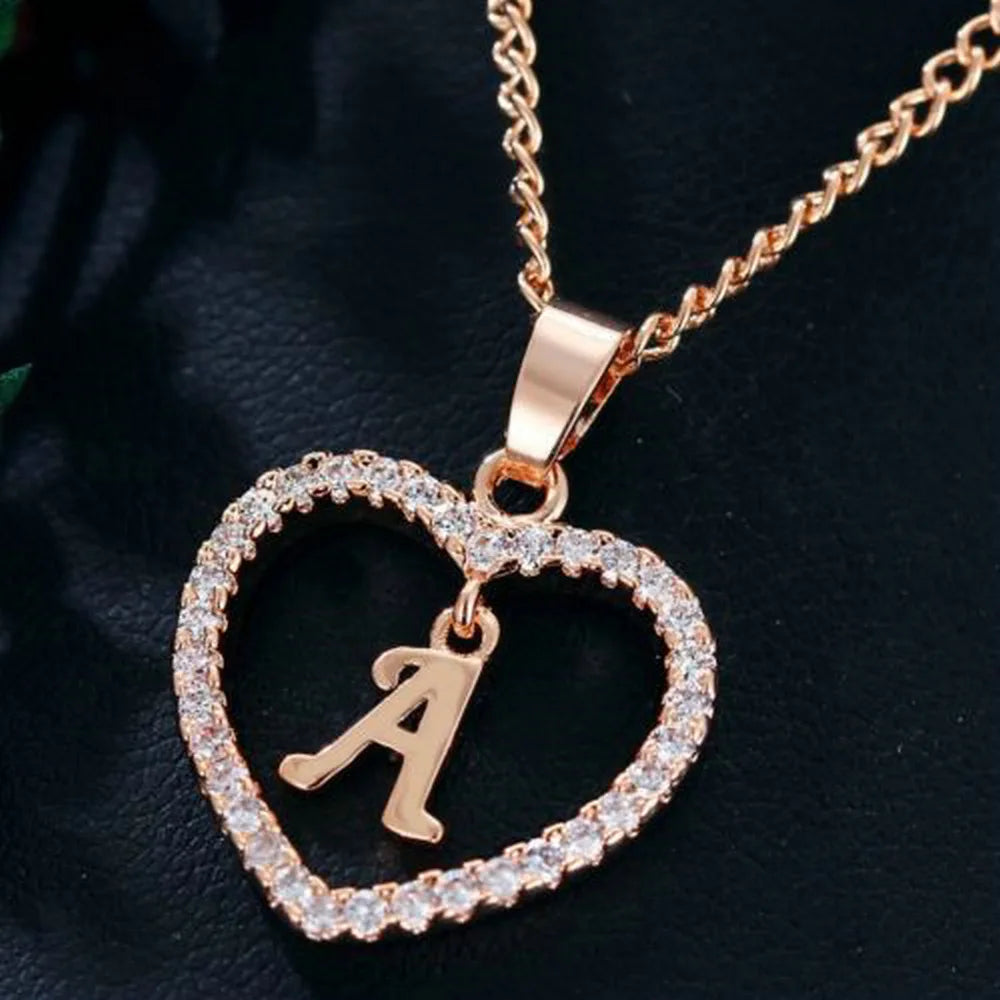 Personalized Love Initial Pendant