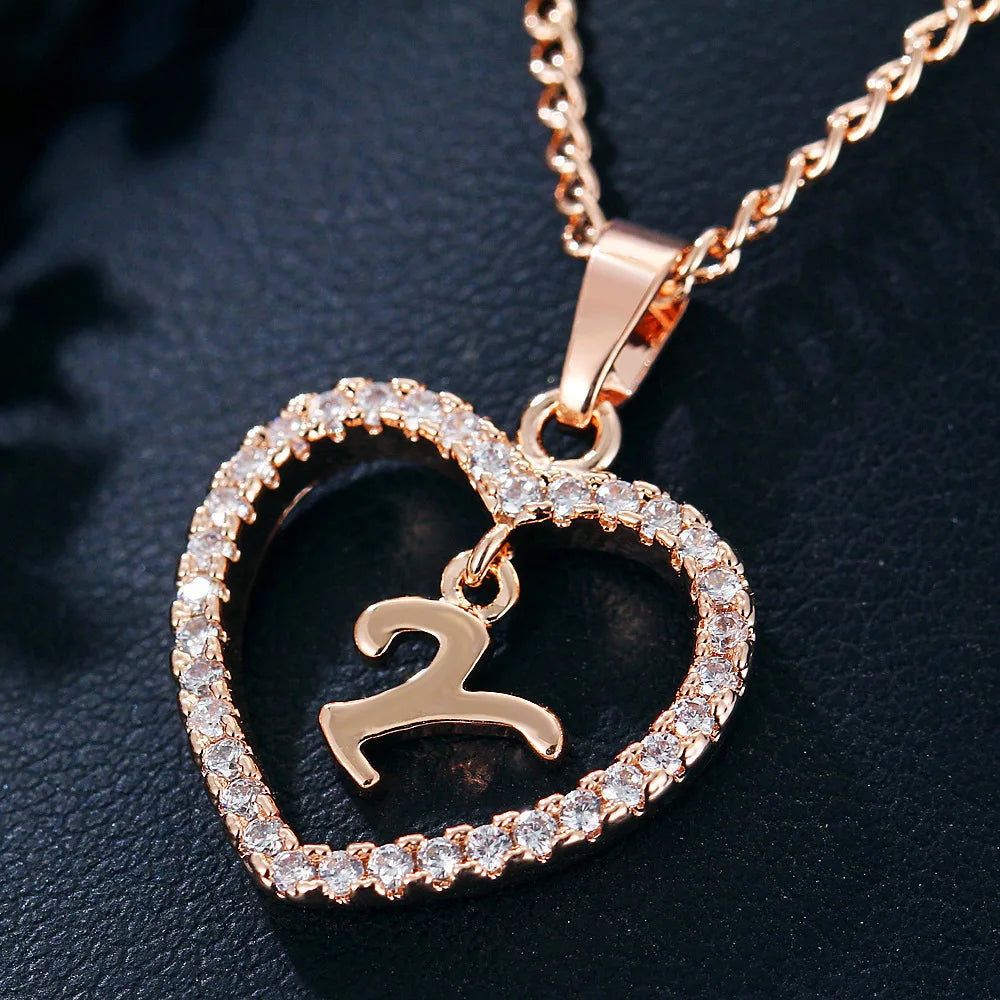 Personalized Love Initial Pendant