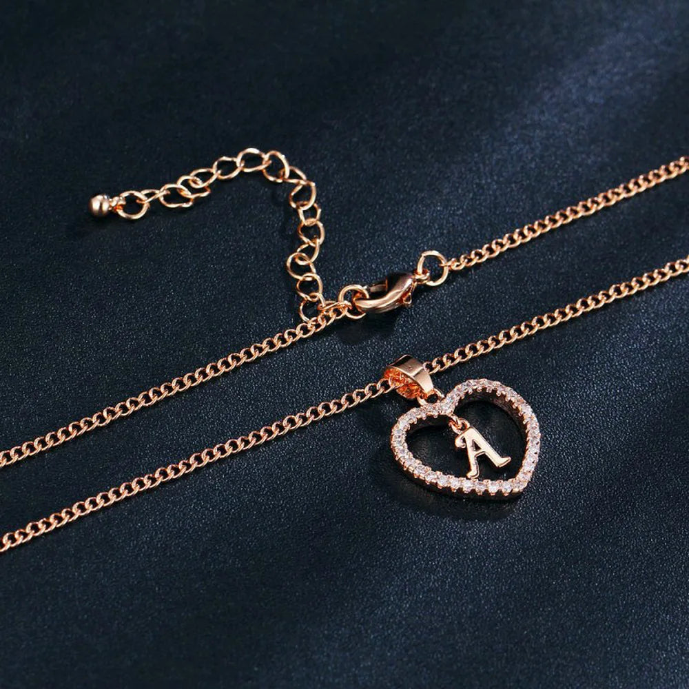Personalized Love Initial Pendant