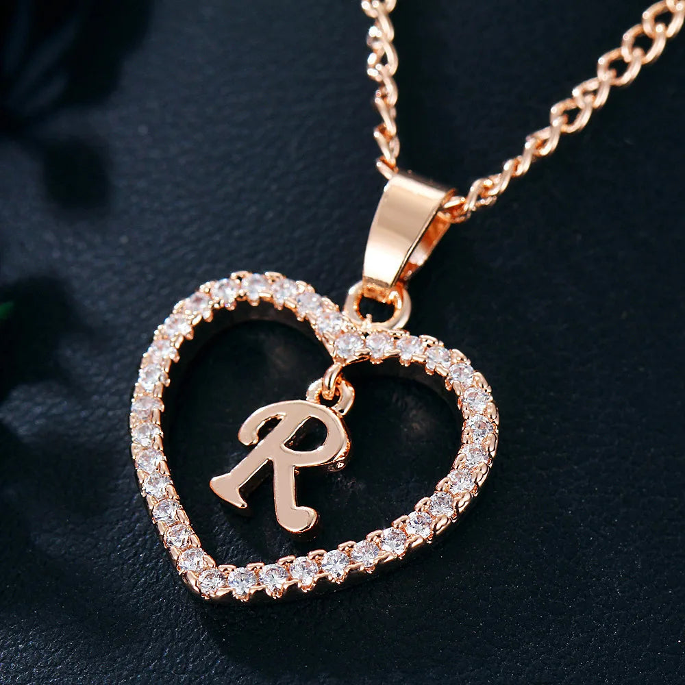 Personalized Love Initial Pendant