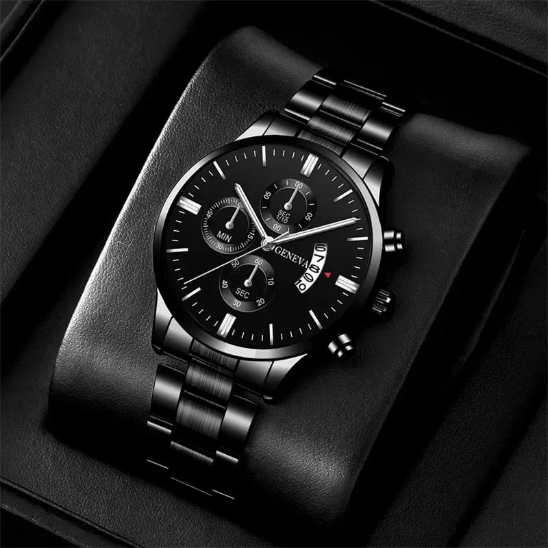 Midnight Noir Steel Chronograph