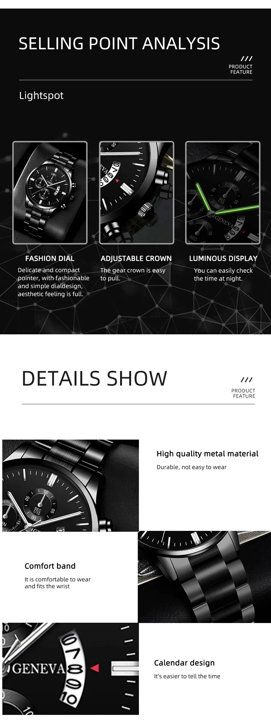 Midnight Noir Steel Chronograph