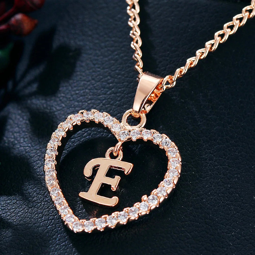 Personalized Love Initial Pendant