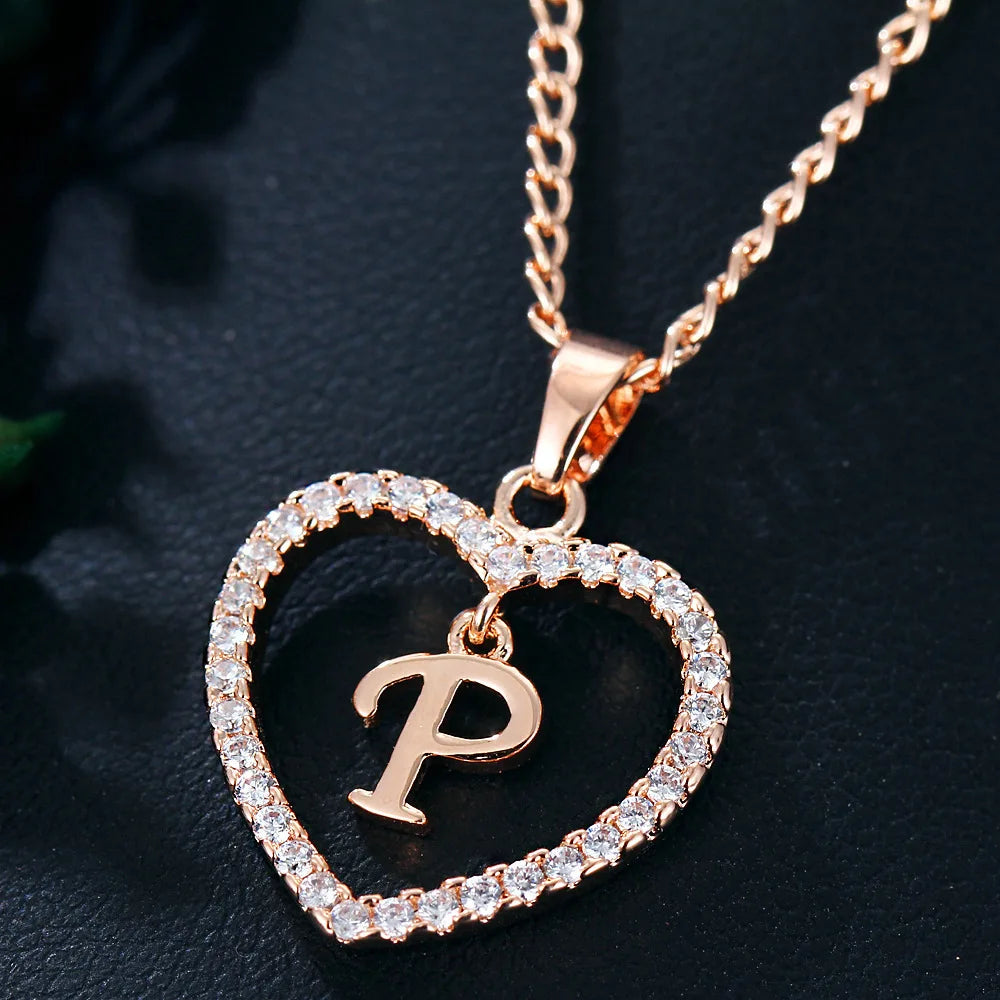 Personalized Love Initial Pendant