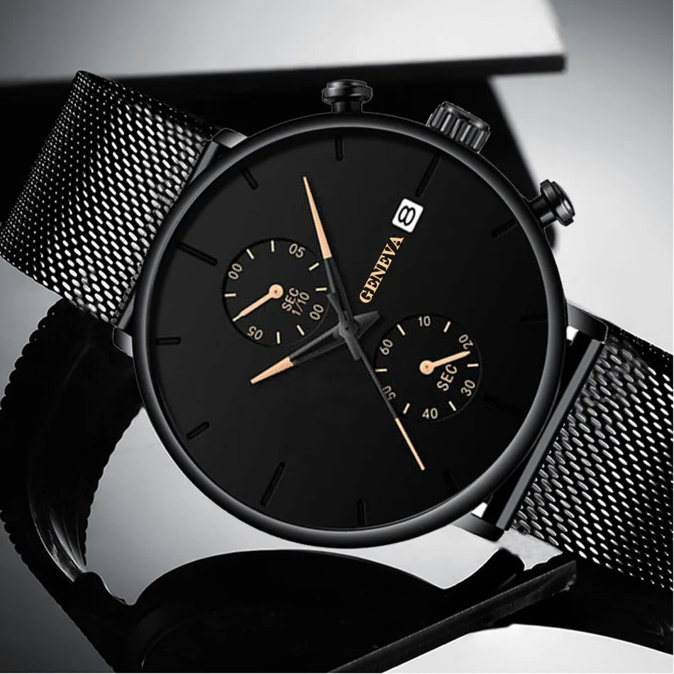 Mesh Calendar Chronograph