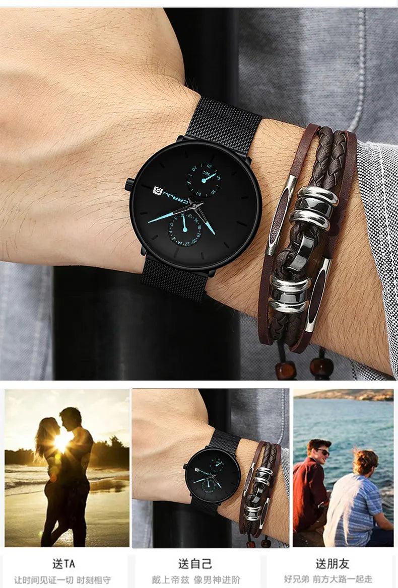 Mesh Calendar Chronograph