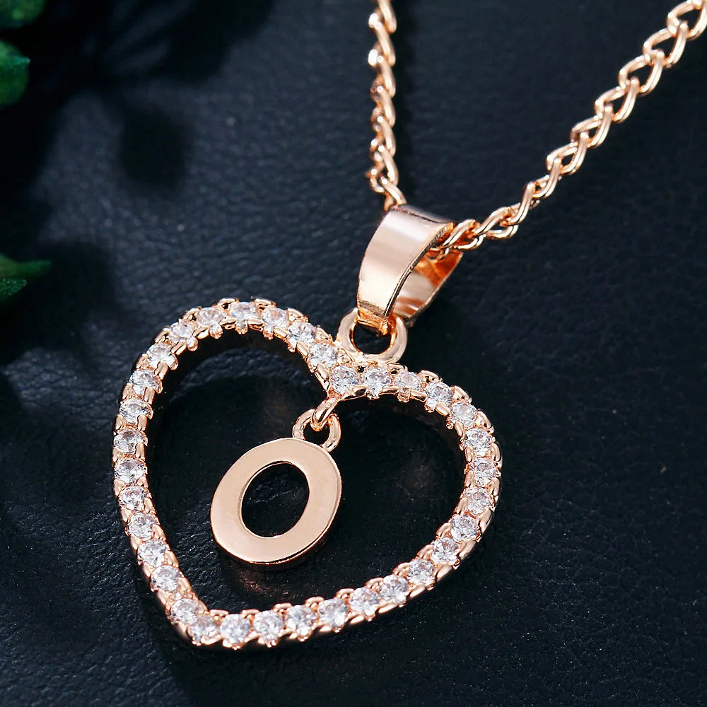 Personalized Love Initial Pendant