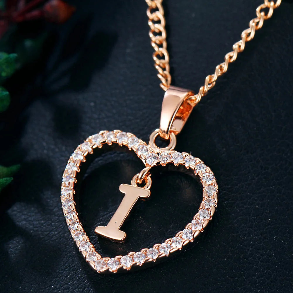 Personalized Love Initial Pendant