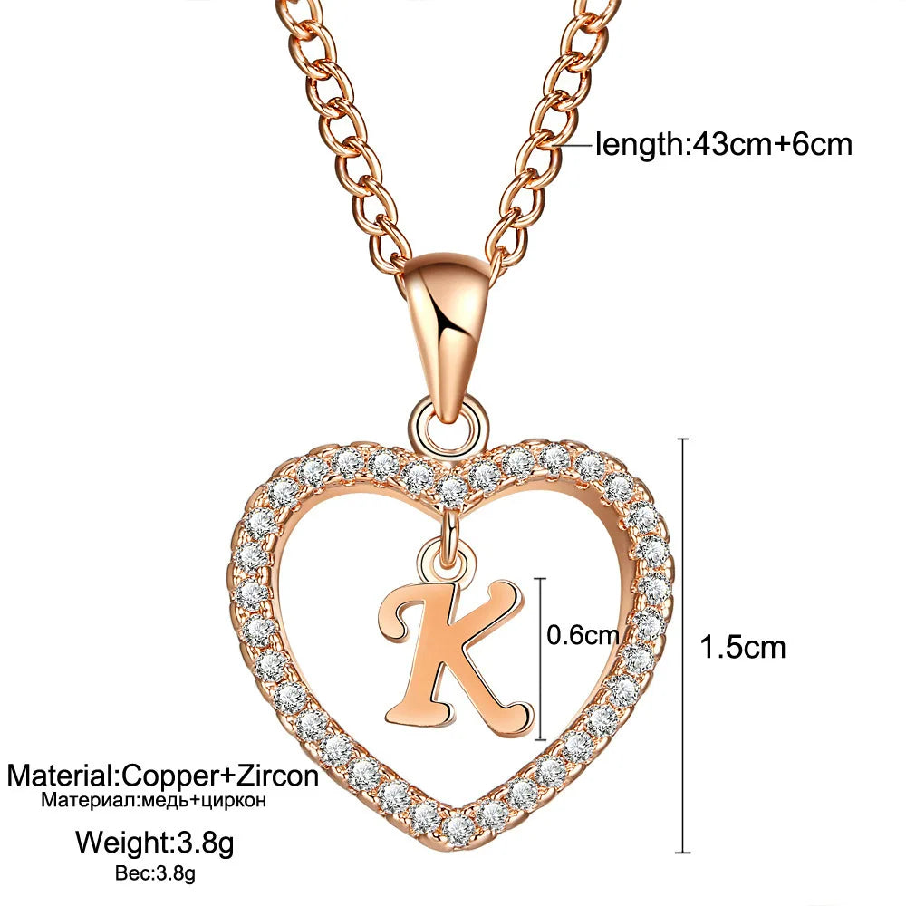 Personalized Love Initial Pendant