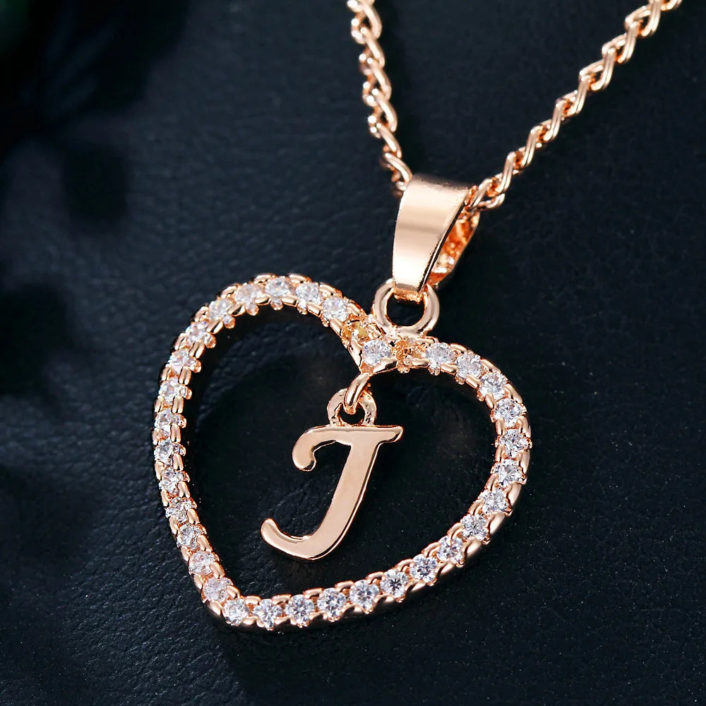 Personalized Love Initial Pendant