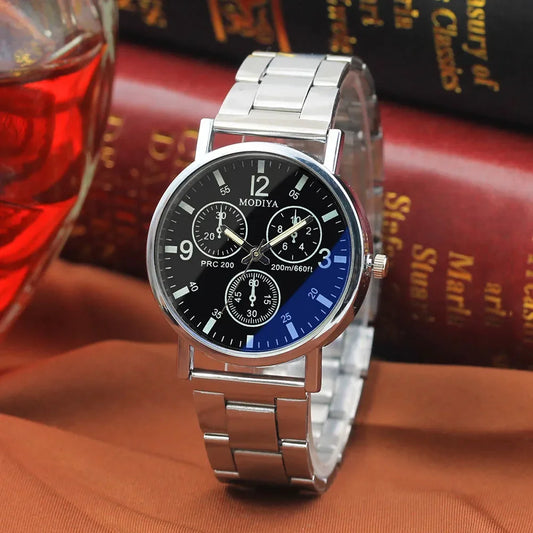 Azure Luminescence Steel Watch