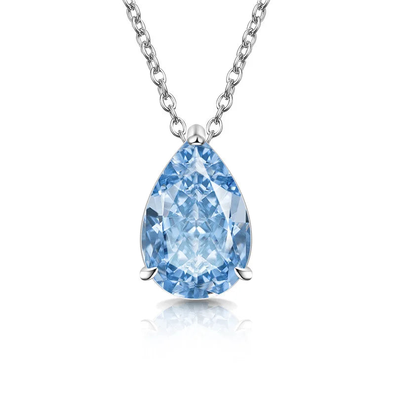 Diamond Pear Drop Necklace